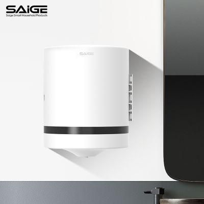 Saige High Quality ABS Plastic Toilet Wall Mounted Lockable Center Pull Tissue Paper Dispenser