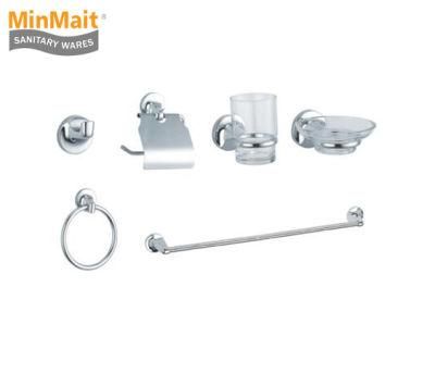 Six-Piece Zinc Low Price Bathroom Accessories Set Z-11800m