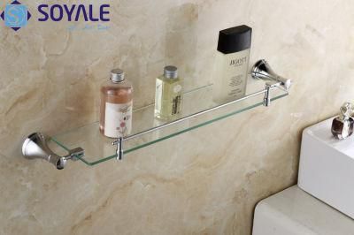 Brass Glass Shelf with Chrome Plated (SY-6991)