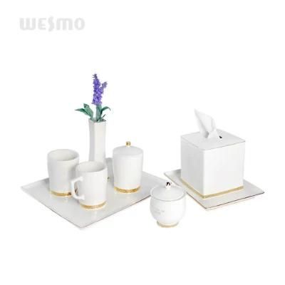 Golden Line Porcelain Bath Bathroom Accessories