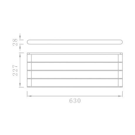 Solid Brass Polished Chrome Towel Rack Towel Bar