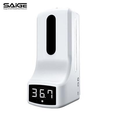 Saige Hote Sale Automatic Sensor Temperature Measurement K9 Thermometer Automatic Soap Dispenser