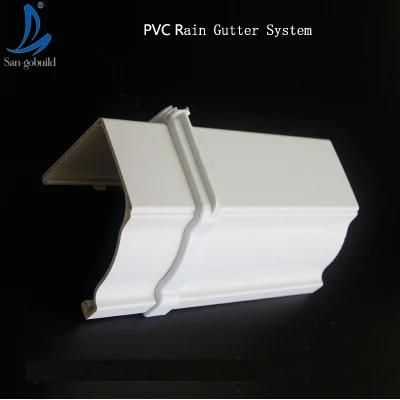 Anti-UV Africa Kenya Nigeria Ghana PVC Rain Gutter System for Roof Rain Water Drainage