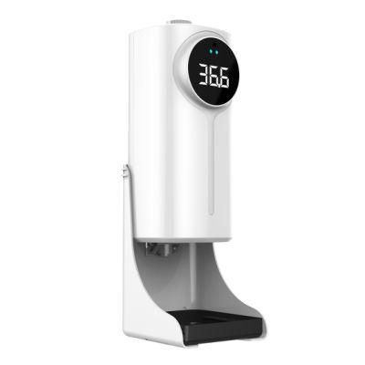 1200ml K9 PRO Dual Thermometer Intelligent Soap Dispenser 2 in 1automatic Alcohol Spray Gel Sensor Temperature