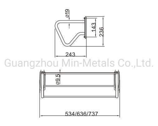 Stainless Steel Classic R Style Towel Rack Mx-Tr103