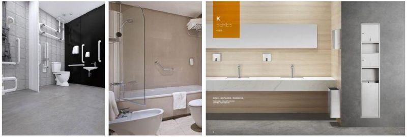 Stainless Steel Wall Mounted Bathroom Accessories Sanitary Bathroom Fittings Brush Holder