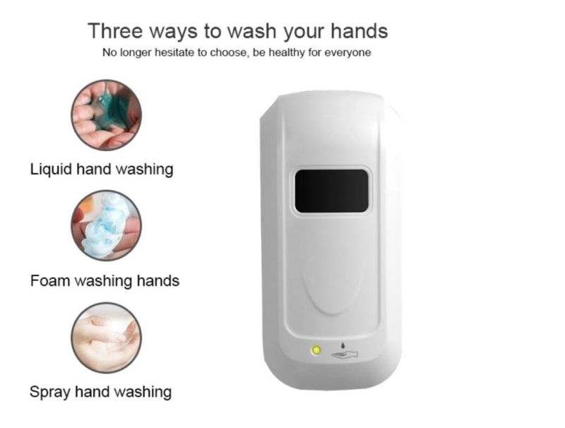 21.5 Inch Contactless Wall Symmetry Billboard with Hand Foaming Sanitizer Dispenser