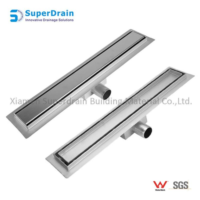 China Supplier Bathroom Hotel Shower Floor Drain with Removable Brass/ Plastic Strainer