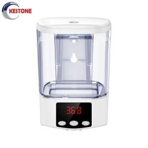 Automatic Gel/Foam/Spray Liquid Soap Dispenser Hand Sanitizer Dispenser with Temperature Measuring Function and Triangular Metal Bracket