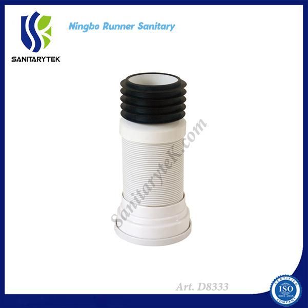 Flexible Wc Pan Connector with PVC Spire (D8625)