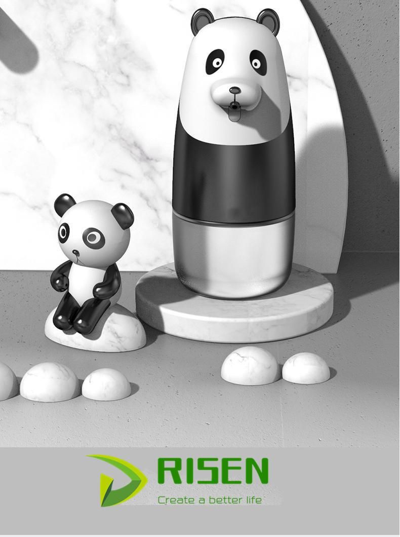 Sensor Plastic Touchless Foam Automatic Panda Soap Dispenser for Bathroom Kitchen Toilet