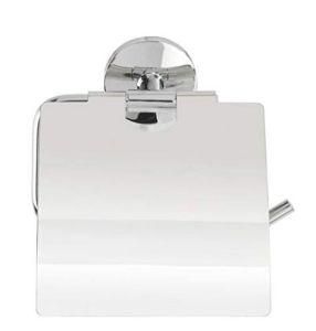 Zinc Alloy Wall Mounted Round Paper Holder with Lid