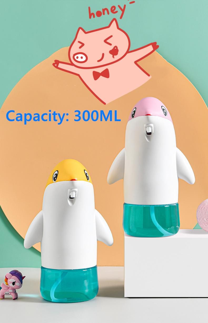 Adorable Cute Penguin 300ml Infrared Sensor Automatic Portable Foam Soap Dispenser for Bathroom Kitchen Touchless Sanitizer Dispenser