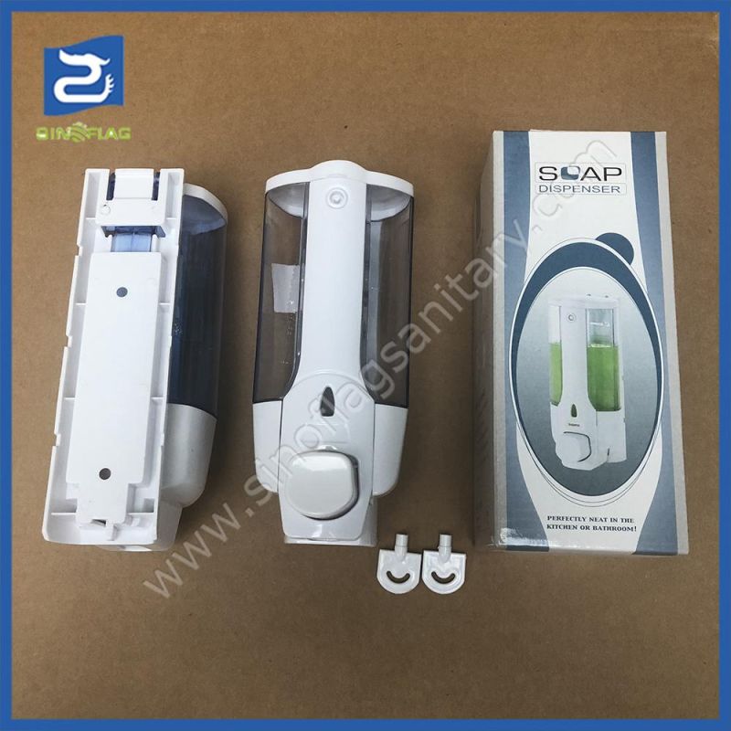 Plastic Manual Hand Washing Liquid Wall Soap Dispenser for Hotel