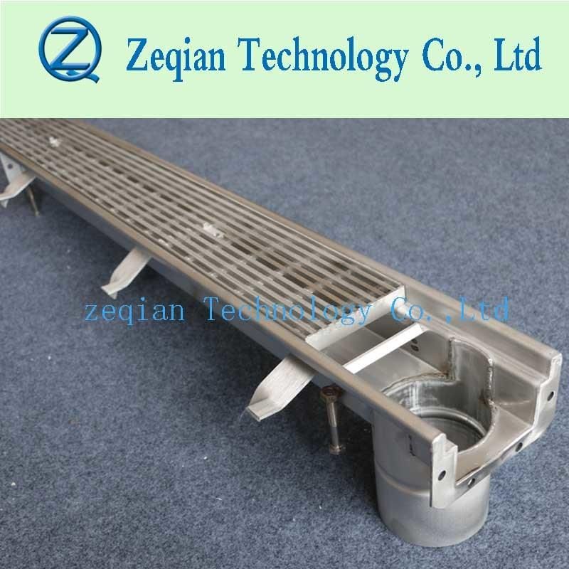 Stainless Steel Grating Shower Drain, Trench Drian