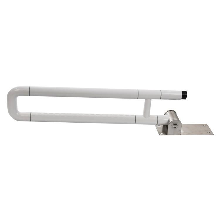 Folding Disabled 800mm White Color Handicap Bathroom Handrails