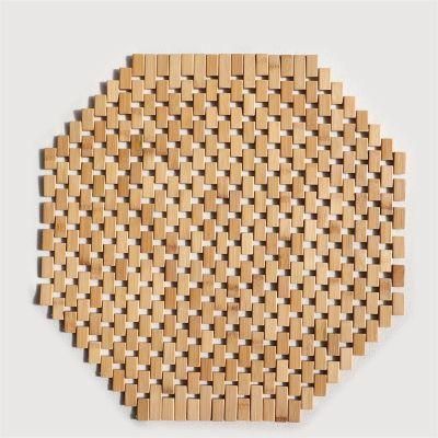 High Quality Natural Synthetic Wood Bathroom Bamboo Floor Mat