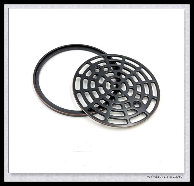 Zinc Alloy Orb Surface 4 Inch Round Shower Drain