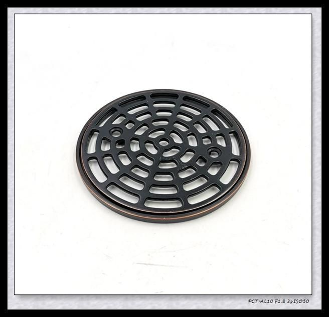 Zinc Alloy Orb Surface 4 Inch Round Shower Drain