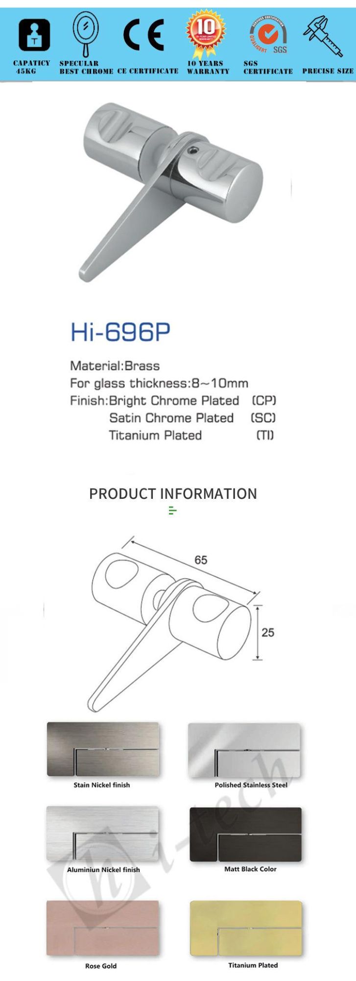 Hi-Tech Hardware Safe Stainless Steel Door Lock