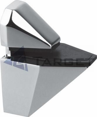 Bathroom Zinc Glass Clamp Bracket Shelf Support (GC-F2)
