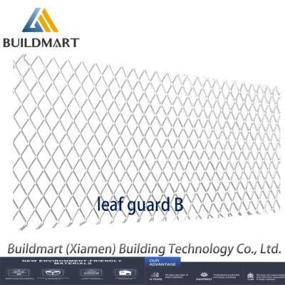Customized Perforated Metal Aluminum Mesh Extruded Rain Gutter System Left Filter Gutter Guards Roofing Gutters De Aluminum