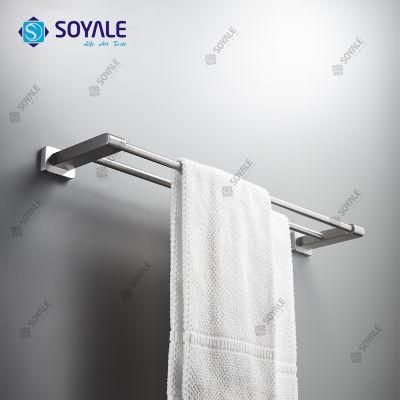 Stainless Steel 304 Double Towel Bar 60cm Sy-6348