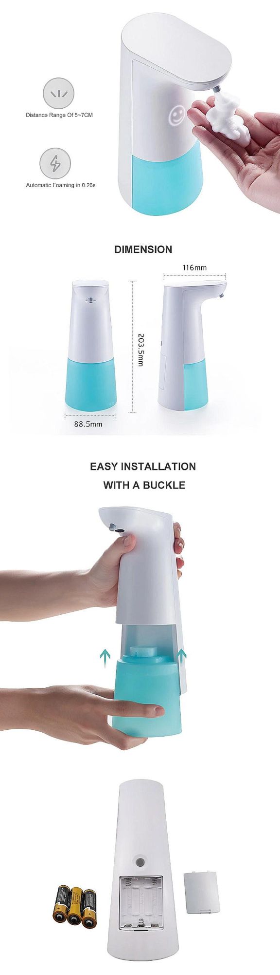 Automatic Induction Sanitizer Foam Hand Soap Dispenser