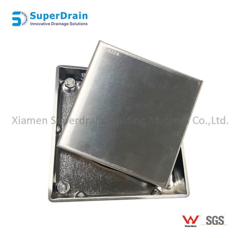 China Suppiler SUS 304 Invisible Tiled Grating Cover