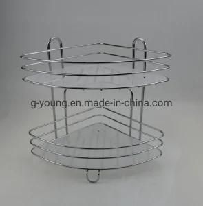 2-Tier Wall Mounted Bathroom Corner Shower Caddy Basket