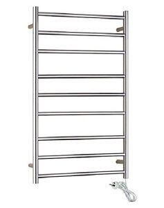 9 Square Bars Wall Mounted Stainless Steel Electric Heated Towel Rail
