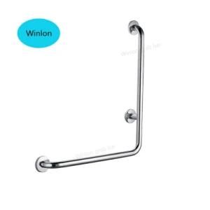 Stainless Steel 304 L Shape Corner Safety Grab Bar Bathroom Loilet Towel Bar