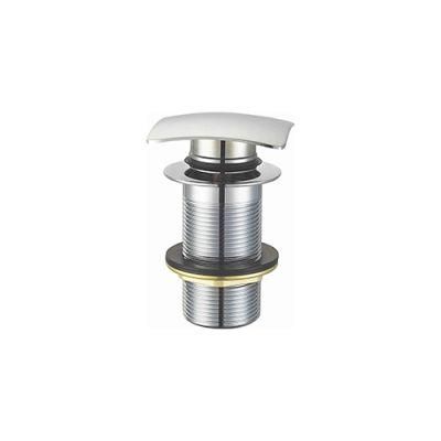 1-1/4 in. Chrome-Plated Brass Square Cap Sink Drain Stopper with No Overflow