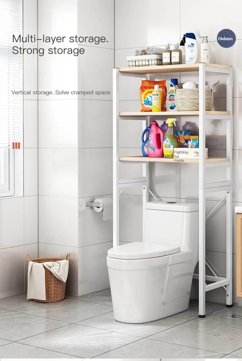 Bathroom Shelves Over Toilet Towel and Paper Rack