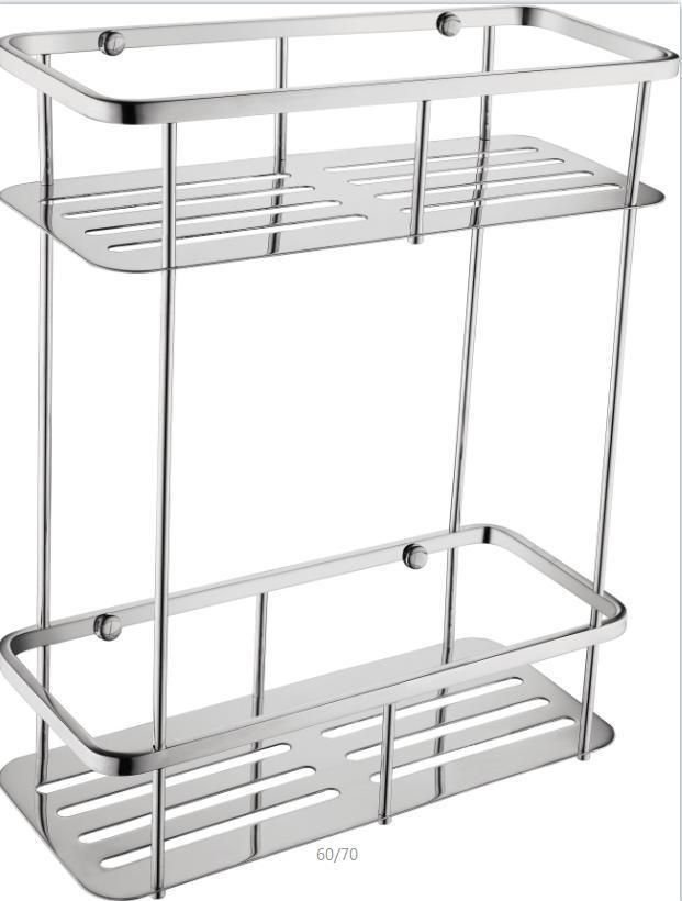 Bathroom Accessories Stainless Steel 304 Corner Basket, Bathroom Basket Polished