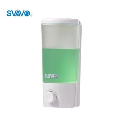 Hotel Wall Mounted Manual Soap Dispenser for Shampoo and Shower Gel