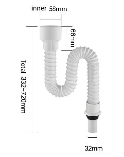 Standard Hanging Wall Type Urinal Sewer Urinal S Bend Accessories Anti-Odorizer Drain Pipe