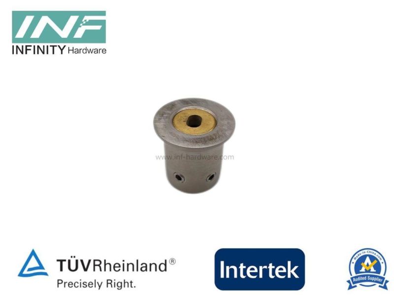 Brass Tube to Wall Mounted Shower Connector for Glass Fitting with Adjustable Function