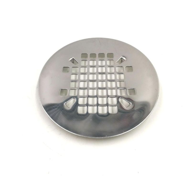 Stainless Steel Polished Surface 4 Inch Round Shower Drain