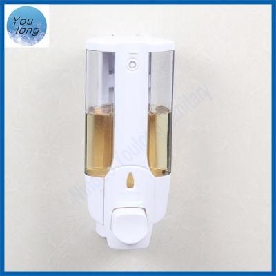 350ml Pushing Plastic Wall Mount Liquid Manual Hand Sanitizer Soap Dispenser