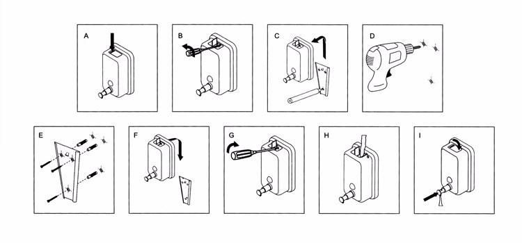 Dispensador De Jabon Toliet Stainless Steel Liquid Soap Dispenser Vertical