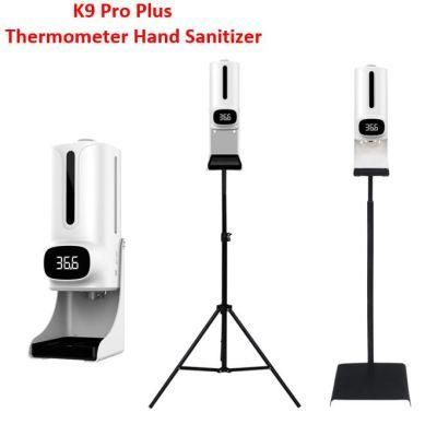 Desktop K9 PRO Plus Electric Soap Dispenser with Thermometer Body Temperature with Battery for Hotel