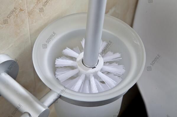 Aluminum Alloy Toilet Brush Holder with Oxidization Surface Finishing Sy-3594