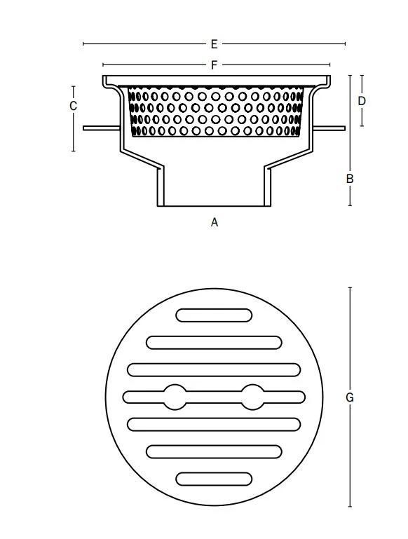 Stainless Steel Large Capacity Floor Drain