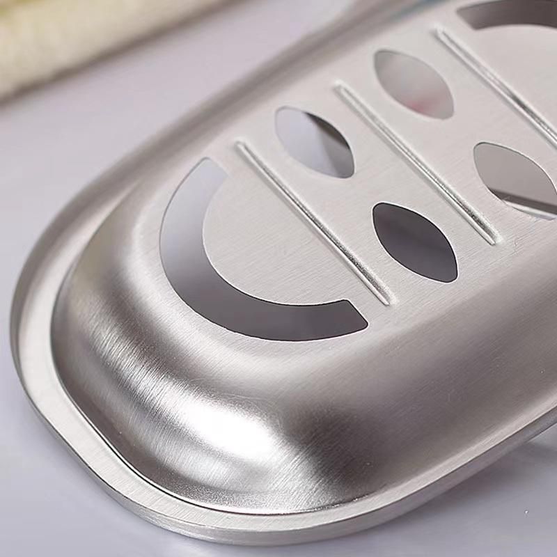 Whole Soap Holder Stainless Steel Soap Holder Bath Soap Holder Leaf Shape Soap Box Drain Soap Holder