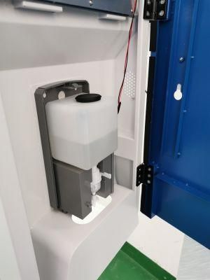 Sanitation Dispenser Hand Sanitizer Kiosk with 21.5inch Advertising Screens