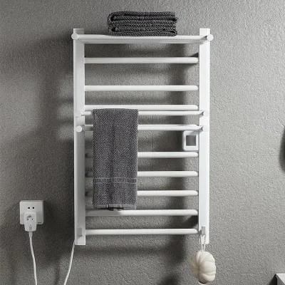Kaiiy Ipx6 Waterproof White Black Color Wall Mounted Bathroom Electric Towel Rack