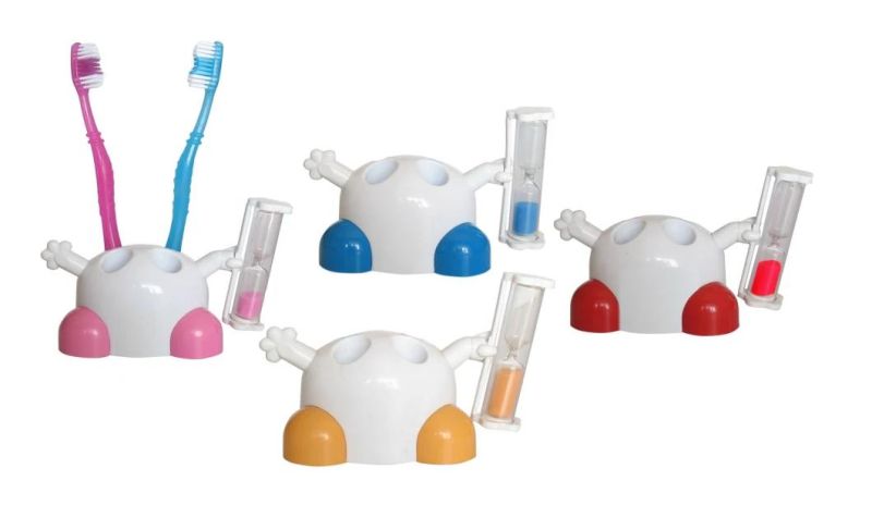 Toothbrush Holder with Sand Timer