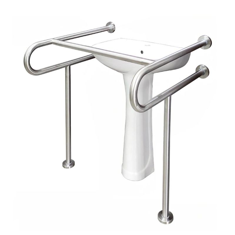 Wholesale Hotel Supplies Morden Wall-Mounted Stainless Steel Safety Bathroom Handrail