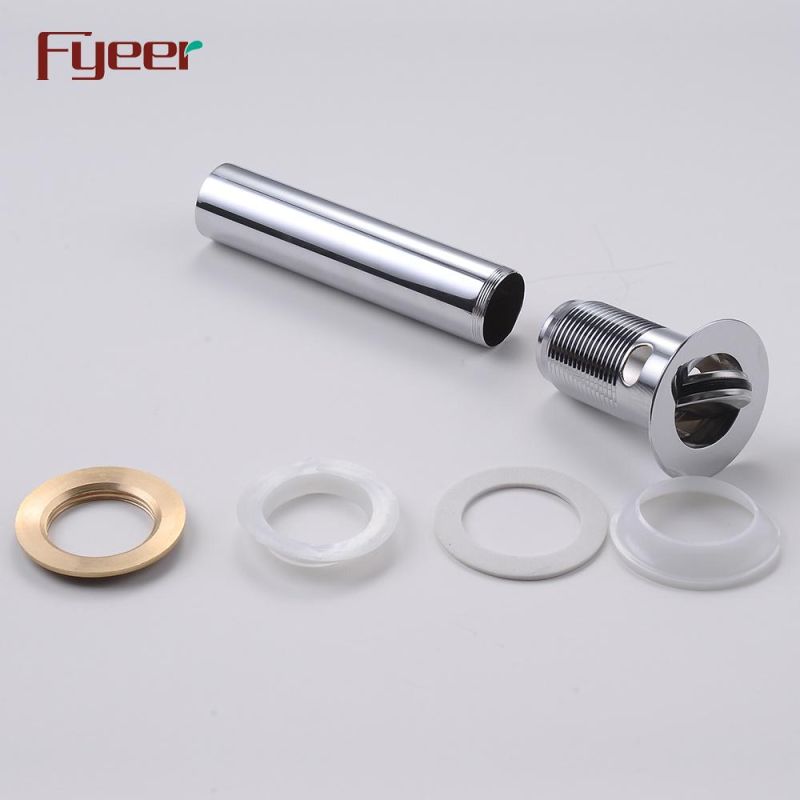 Fyeer Bathroom Basin Drainer Flip Tipping Waste Water Drain with Overflow